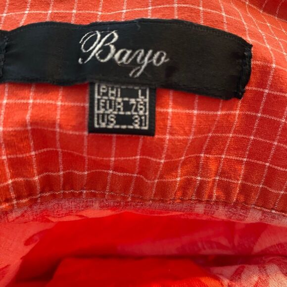 Bayo Women's Tie Waist Wrap Skirt. Orange. SZ 31 (Medium). Bright. Streetwear - Picture 9 of 9